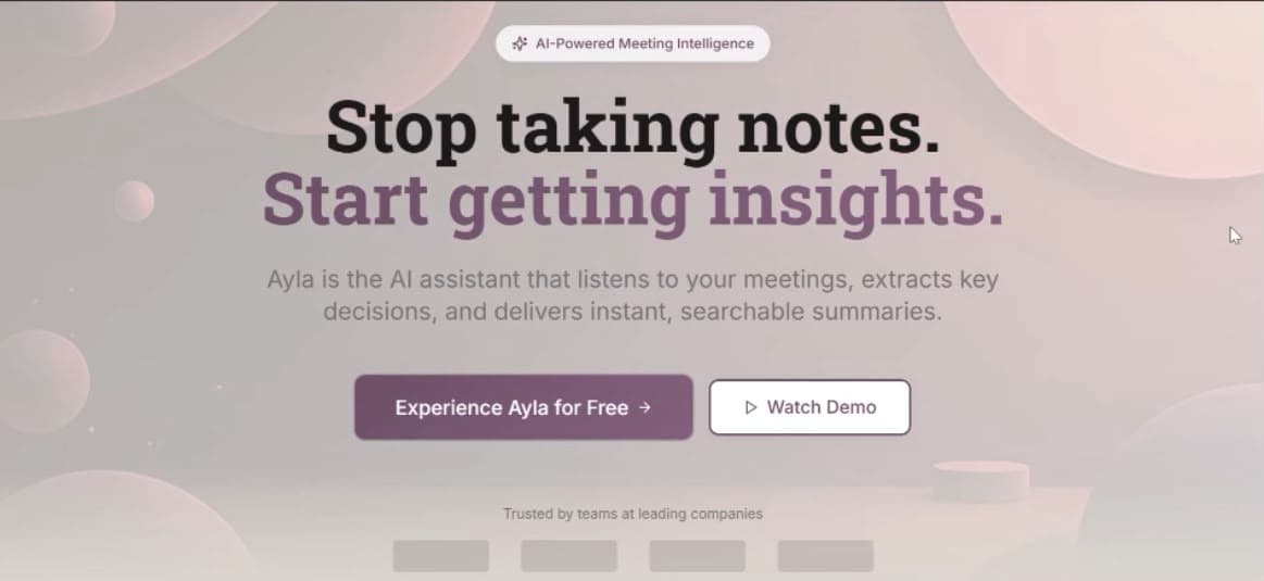 AYLA — AI Meeting Summarizer
